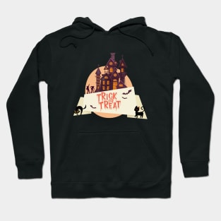 Halloween Trick or Treat I Halloween Castle I Halloween Black Cats I Halloween Global Trendy Costumes Hoodie